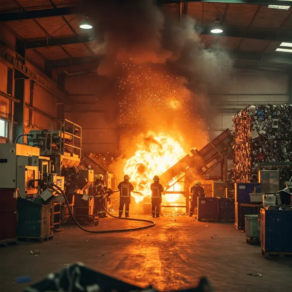 Brandgefahr in Recyclingbetrieben Ursachen und Lösungen