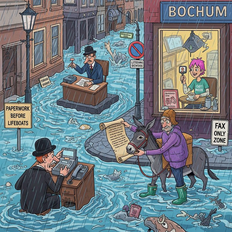 Wassermarsch 3000 Bochumer Hipster scheitern bei Antrag auf Gummiboot Baugenehmigung