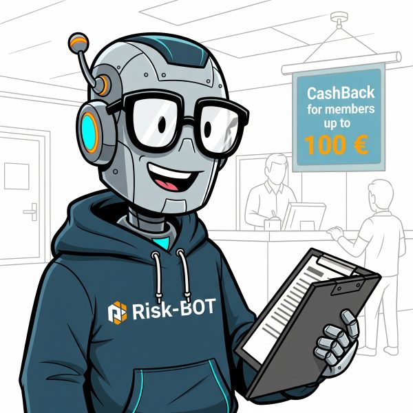 Ab sofort erhalten Risk BOT Mitglieder echtes Cashback