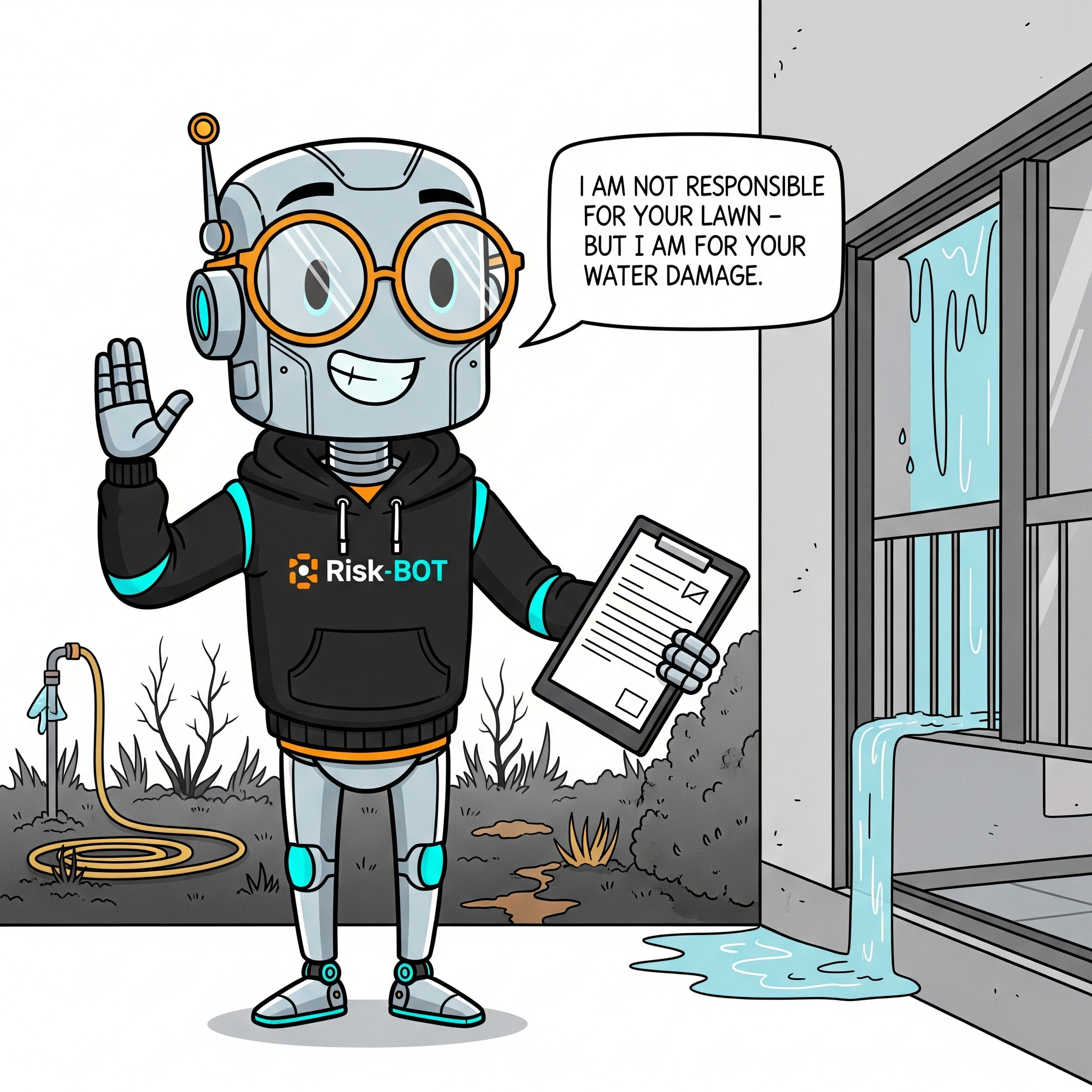 🧠🌱 „Dein Rasen ist vertrocknet? Risk-BOT gießt nur Verträge.“