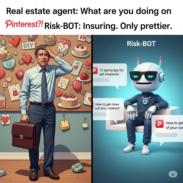 Versicherung mal anders: Wie Risk-BOT bei Pinterest 16.000 Menschen erreicht 1 📌 16000 Aufrufe auf Pinterest!