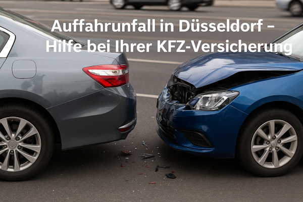 Auffahrunfall in Düsseldorf – Hilfe bei Ihrer KFZ-Versicherung