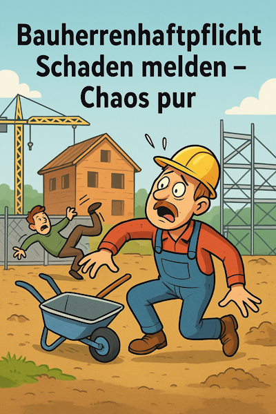Bauherrenhaftpflicht Schaden melden – Chaos pur