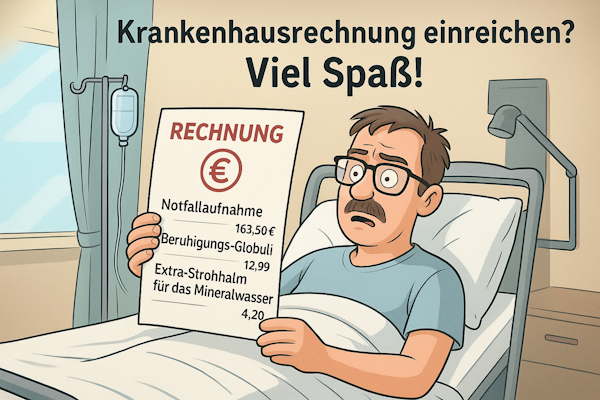 Krankenhausrechnung einreichen? Viel Glück!