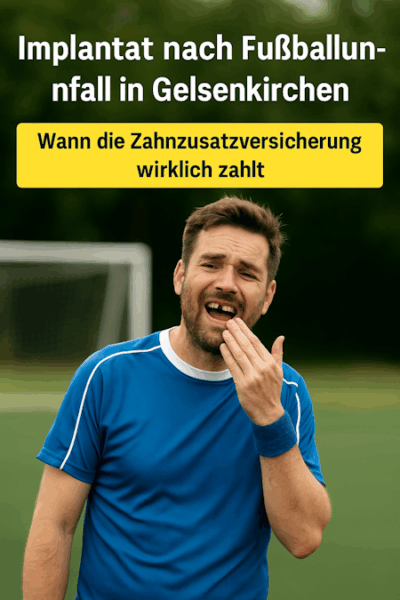 Implantat nach Fußballunfall in Gelsenkirchen – Wann die Zahnzusatzversicherung wirklich zahlt 4 Implantat nach Fußballunfall in Gelsenkirchen