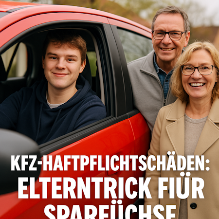 KFZ Haftpflichtschäden Elterntrick für Sparfüchse