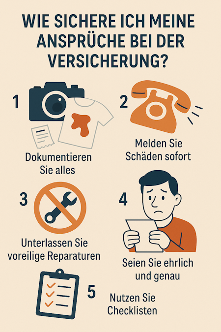 Wie sichere ich meine Ansprüche bei der Versicherung?