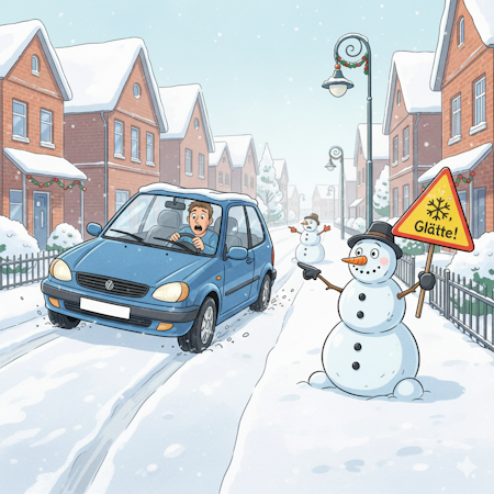Winter in NRW: Rutschgefahr & Kfz-Schäden? Risk-BOT hilft