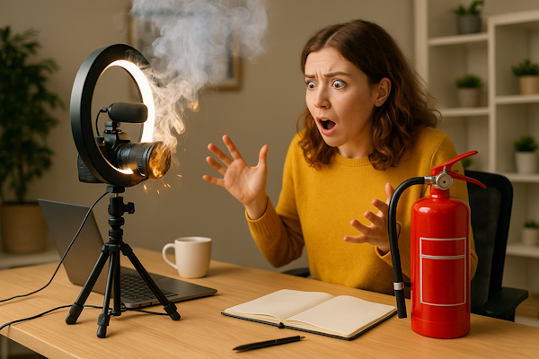 Schadenhilfe für Vlogger: Wenn Content plötzlich Feuer fängt