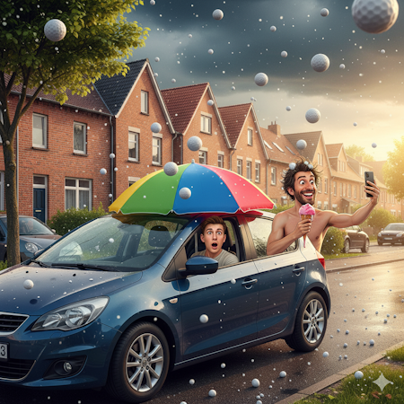 Sommer in NRW: Hagel trifft dein Auto? Risk-BOT hilft sofort