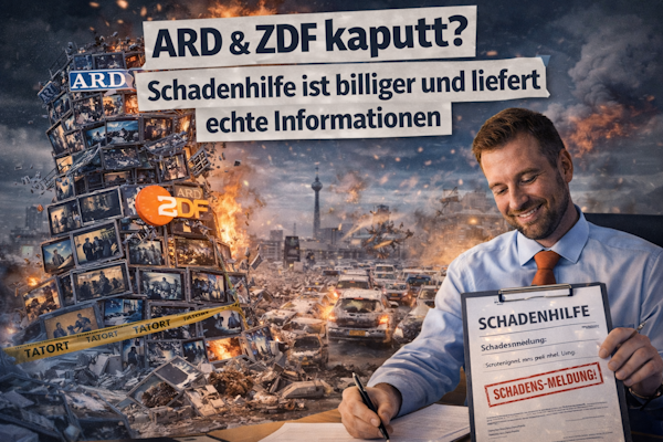 ARD & ZDF kaputt Schadenhilfe ist billiger und liefert echte Informationen