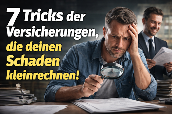 Diese 7 Tricks nutzen Versicherungen, um Schäden nicht vollständig zu zahlen