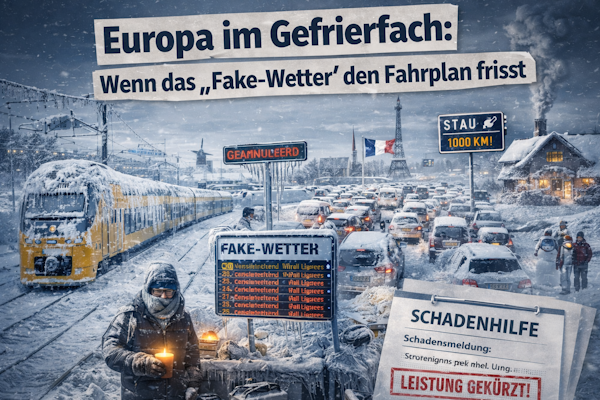 Europa im Gefrierfach Wenn das „Fake Wetter“ den Fahrplan frisst