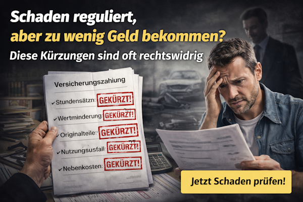 Schaden reguliert – aber zu wenig Geld bekommen