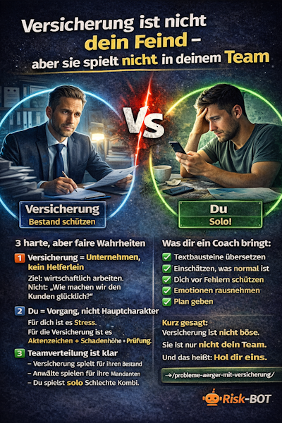 Versicherung ist nicht dein Feind – aber sie spielt nicht in deinem Team