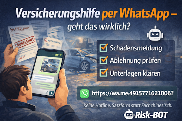 Versicherungshilfe per WhatsApp