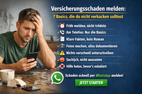 Versicherungsschaden melden