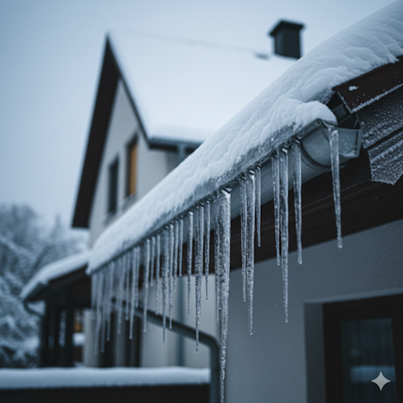 Wenn Leitungen einfrieren und Dächer unter Schneelast ächzen