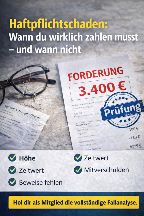 Haftpflichtschaden Wann du wirklich zahlen musst – und wann nicht
