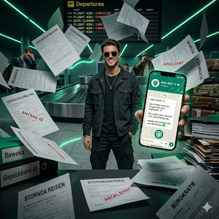 Flug verspätet oder Koffer weg Dein Risk BOT Urlaubs Retter
