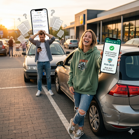 🏎️ Unfall-Frust? Warum alle schlauen Fahrer jetzt ihren Kfz-Gutachter über Risk-BOT suchen