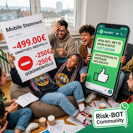 Bankkonto auf Diät? So röstest du Abzocker per WhatsApp!