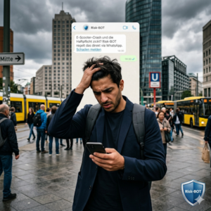 E-Scooter-Unfall Haftpflicht: Risk-BOT rettet dein Geld!